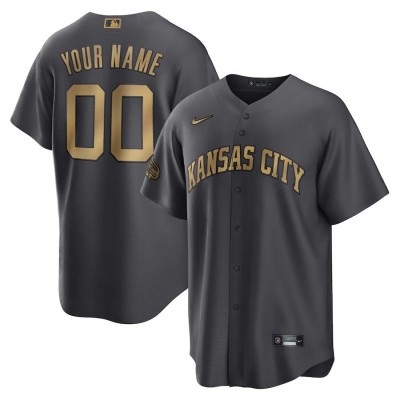 Kansas City Royals Custom Men's Nike Charcoal 2022 MLB AllStar Game Replica Jersey